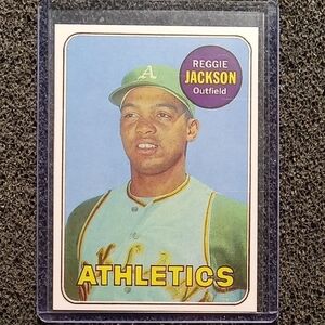 Reggie Jackson Athletics Baseball Rookie Card